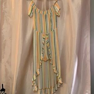 Art Class off the shoulder,jumper with drape